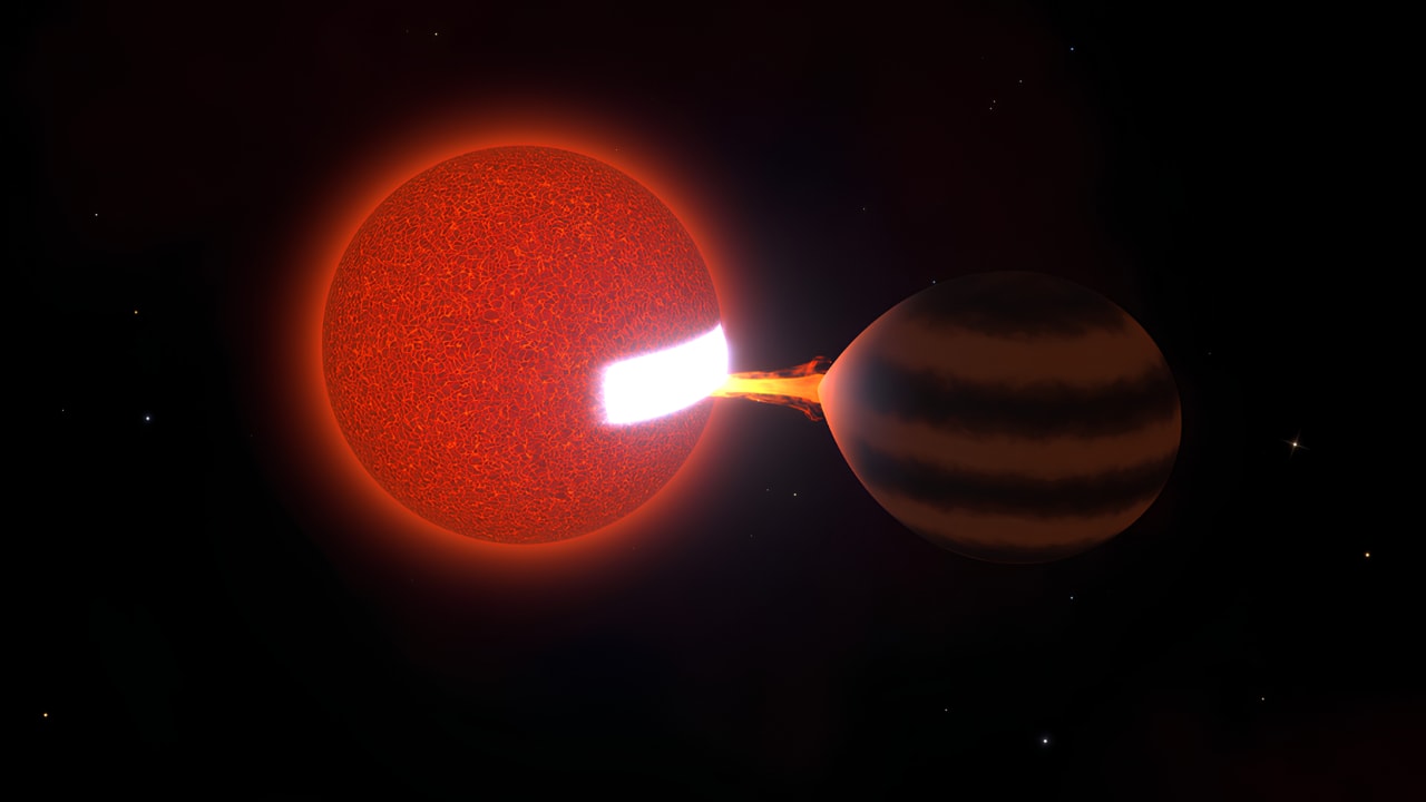 Is this star "eating" a brown dwarf? MIT-led astronomers catch a rare cosmic feeding 300 light-years away