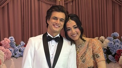 Several snippets showed the couple enjoying their pre-wedding festivities, including cutting a cake and dancing together with family and friends.