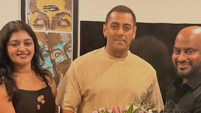 Sai Prasad took to Instagram and posted a montage featuring pictures and videos from his visit to Salman’s home.