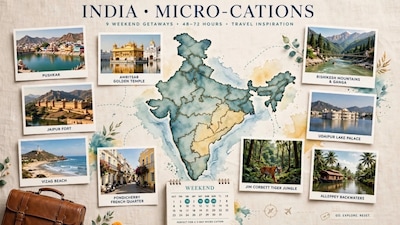 These short Indian getaways prove you don't need a long holiday to experience mountains, wildlife, heritage, beaches and something genuinely different. (Picture: AI generated)