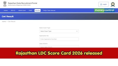 Rajasthan LDC Score Card 2026 released