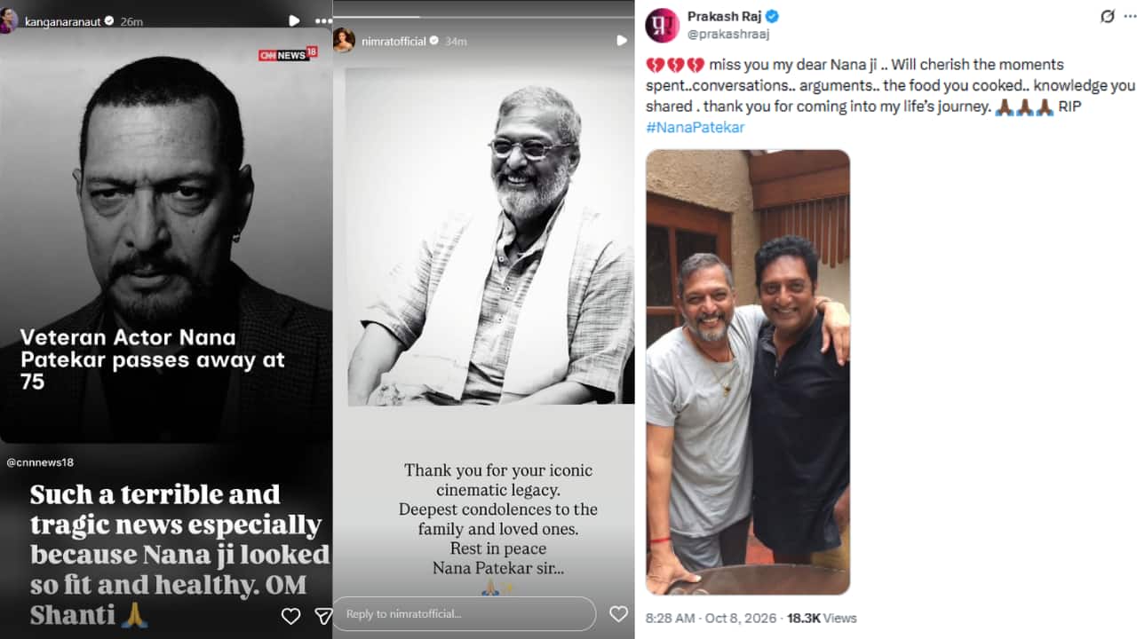Actor Sundar Raj Nana Patekar Death News: Shocked Riteish Deshmukh calls it 'end of an ...