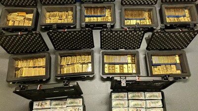 FBI finds gold, cash and luxury assets tied to alleged government fraud. (Image: AP)