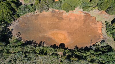 FILE PHOTO: A drone view shows the dried-up Guarne Lagoon at Arvi Park amid drought conditions linked to the El Nino phenomenon, in Medellin, Colombia, September 3, 2026. (REUTERS)