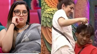 Amrapali objects to Scout's way of giving massage to Love Gill in Bigg Boss 20. 