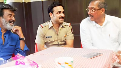 Rajinikanth, Pankaj Tripathi and Nana Patekar