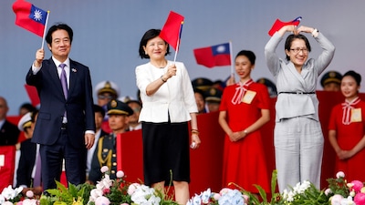 Taiwan President Lai Ching-te said the island cherishes peace but will not give up its freedom, as China condemned his National Day speech. (Image: Reuters)