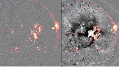 The Sun has fired off a strong M6.7 solar flare (Image: NOAA)