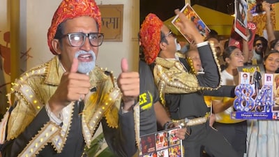 Birthday celebrations outside Jalsa have become a familiar sight over the years, with fans travelling from different parts of India and abroad to catch a glimpse of their favourite star.