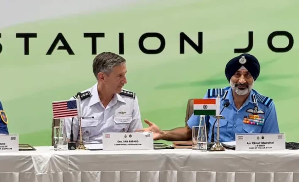 US commander by his side, IAF chief's light-hearted exchange : 'They don't let us near F-35 jets'
