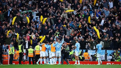 Man City silence hostile Anfield with 3-0 win over Liverpool. (Image: Reuters)