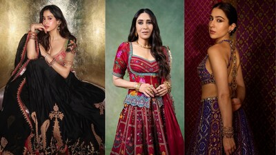 7 Bollywood-inspired lehenga looks for Navratri, from bandhani to black embroidery (Pictures: Instagram)