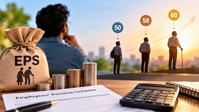 How Your EPS Pension Changes at Ages 50, 58 and 60 on a Rs 25,000 Salary