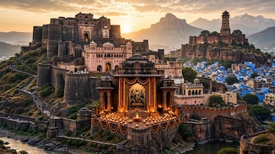 From Golkonda to Amer, visit 9 Devi temples nestled within India's historic forts. (Picture: AI generated)