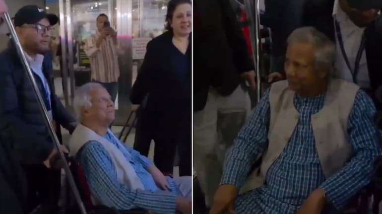 Yunus Faces Protests at JFK Airport