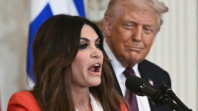 The Trump administration has asked Kimberly Guilfoyle, former fiancée of Donald Trump Jr., to step down as US ambassador to Greece amid allegations of improper conduct. (Image: AFP)