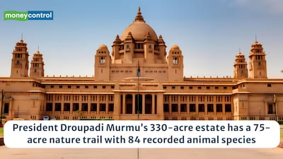 Rashtrapati Bhavan, home to President of India features a 75-acre nature trail with 84 recorded animal species. (Image: Canva)
