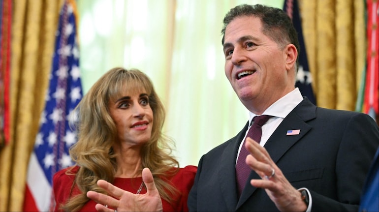 Billionaire Michael Dell defends wife Susan after White House appearance sparks online attacks