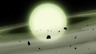 The cool white dwarf WDJ1330+6435. (Image: Mark A Garlick/University of Warwick)