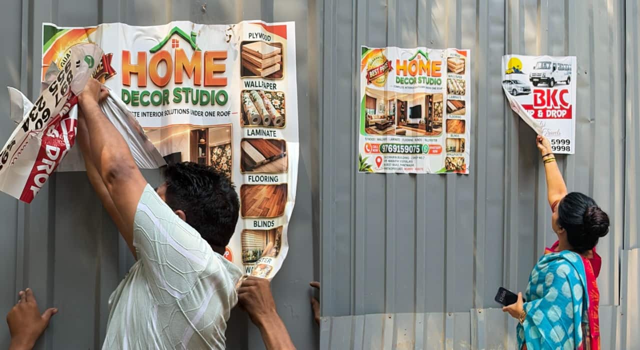 ‘Flex-Free Mumbai’ kicks off: Mayor Ritu Tawde removes illegal posters ...