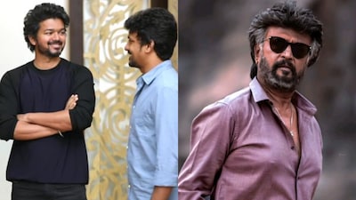 Vijay and Rajinikanth 