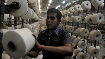 Pakistan’s textile and clothing exports grew 5.26% year-on-year to $5.026 billion in the first quarter of FY27. (Image:AFP)