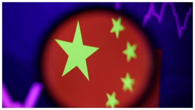 Illustration picture shows Chinese flag and stock graph. (Courtesy: Reuters photo)