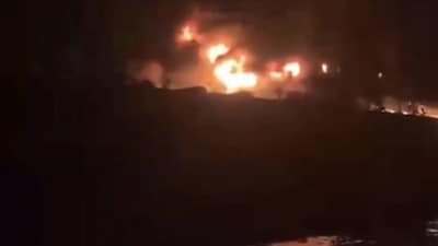 Iran’s IRGC Navy has reiterated that the Strait of Hormuz is closed after a supertanker carrying more than 2 million barrels of crude oil reportedly hit a naval mine and caught fire. (Image: PressTV/ X)