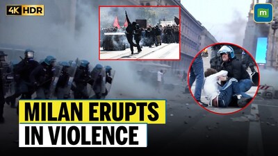 Italy Protests: Protesters Clash With Police In Centre Of Milan 