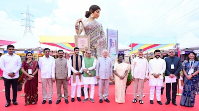 President Droupadi Murmu inaugurated National SARAS Mela 2026 outside the Delhi-NCR region on October 15 at Punnami Ghat in Vijayawada