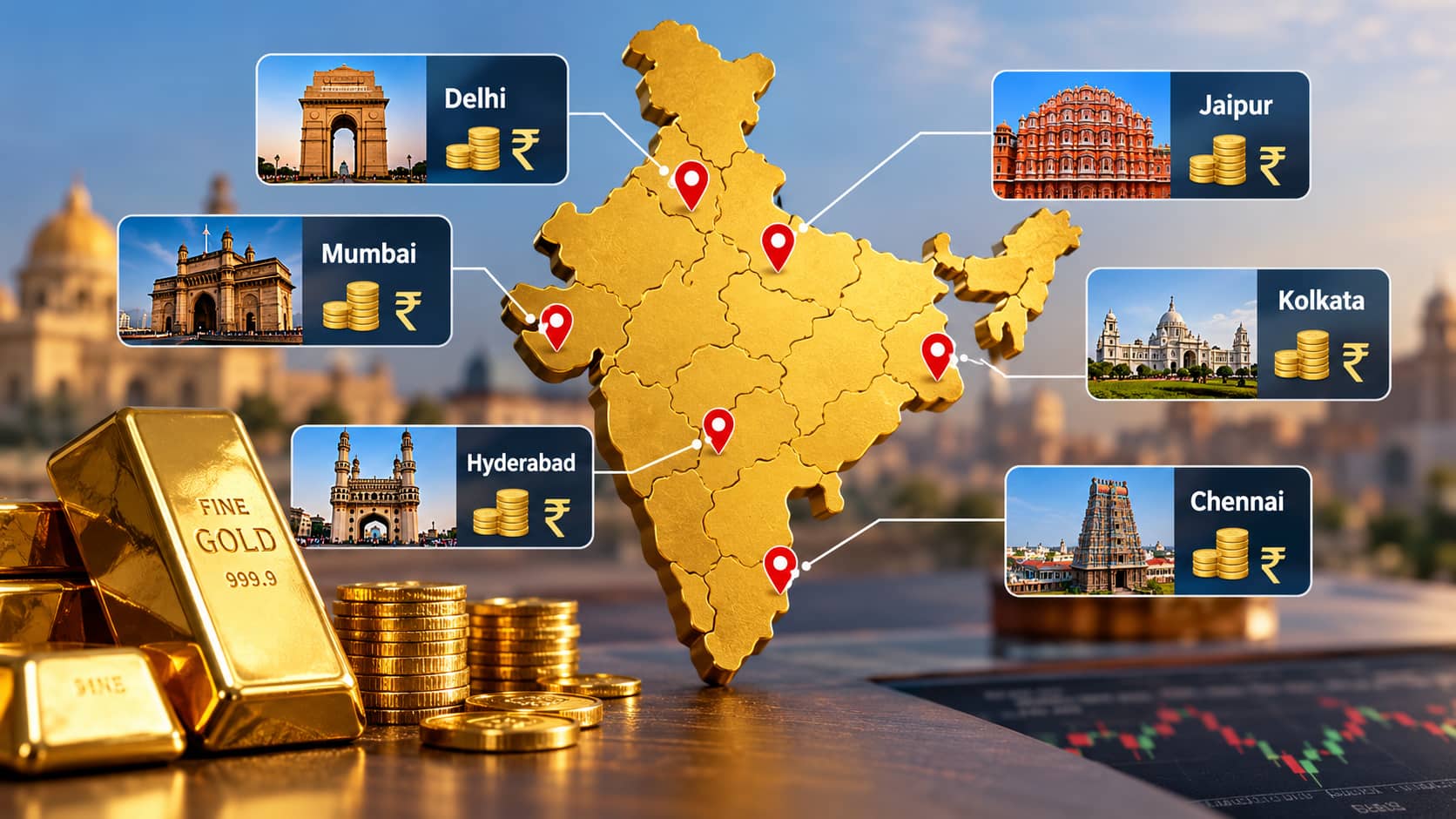 Gold and silver price today, October 23: Check rates of 24K, 22K gold in Delhi, Mumbai, Kolkata other cities