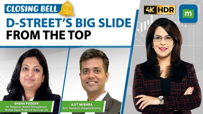 Closing Bell LIVE | Sensex, Nifty Fall Over 1%: Why Midcaps And Banks Are Under Pressure