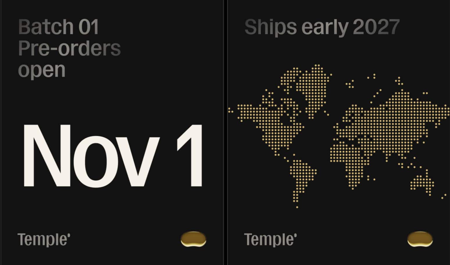 Deepinder Goyal announces Temple Batch 01 pre-orders from November 1, ships early 2027