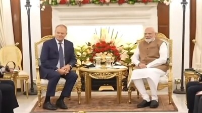 PM Modi and Polish PM Donald Tusk Hold Bilateral Talks in New Delhi