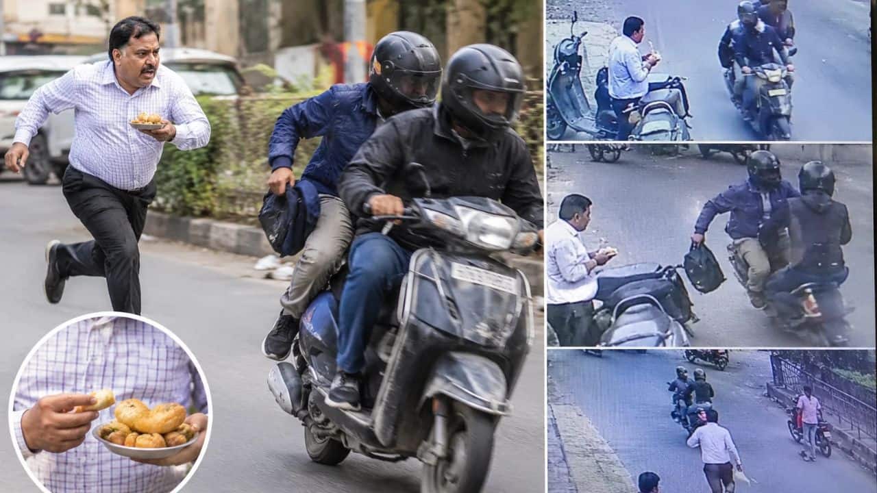 Jaipur businessman chases thieves with kachori in hand after Rs 20 lakh theft, CCTV captures incident- Moneycontrol